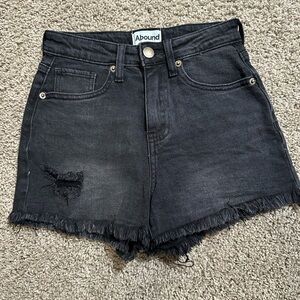 Abound Charcoal Distressed Jean Shorts
